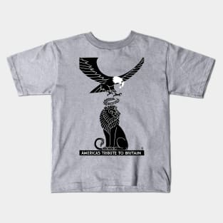World War I Poster Lion and Eagle Kids T-Shirt